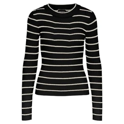 Abbildung von Pieces Crista LS Oneck NOOS BC Strickpullover, Damen, Größe: XS, Black 2