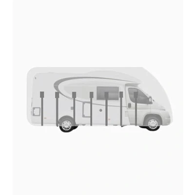 Abbildung von Atmungsaktive Schutzhülle für Teilintegrierter Wohnmobile Reisemobile (LxBxH 7.50x2.30x2.60m)
