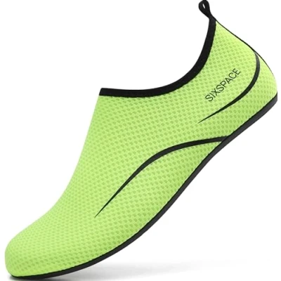 Abbildung von Sixspace Herren Damen Badeschuhe Wasserschuhe Aquaschuhe Strandschuhe Schnell Trocknend Slip on Breathable Schwimmschuhe Surfschuhe für Beach Pool Surfen Yoga Grün(Lieferantengröße 40 EU)
