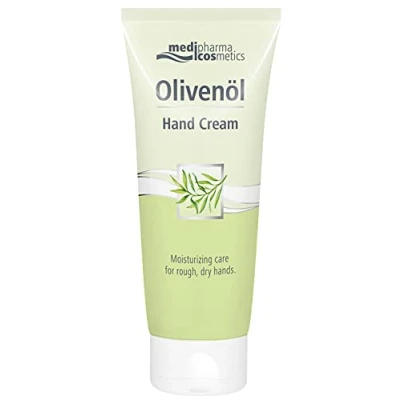 Abbildung von Medipharmacosmetics Handreparierende Handcreme 100 ml Feuchtigkeitsspendende und pflegende Creme für cremige Hände trockene mit Olivenöl eine weiche samtige Haut