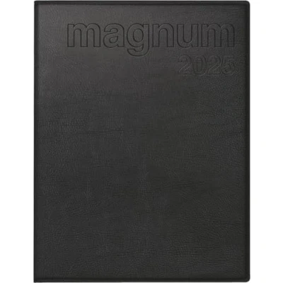 Abbildung von rido/idé Buchkalender Modell magnum (2025), 2 Seiten = 1 Woche, 183 x 240 mm, 144 Seiten, Kunstleder Einband Prestige, schwarz