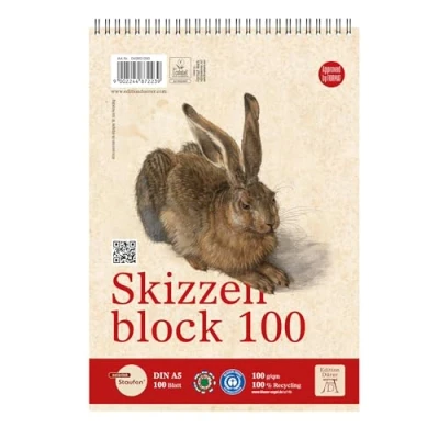 Abbildung von Staufen Dürer Skizzenblock Set, 2 Stück, Format Q 20 x cm, je 100 Blatt g/m², ideal als Zeichenblock oder Malblock