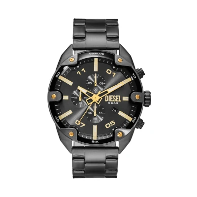 Abbildung von Diesel Spiked Chronograph, Herren, Größe: One Size, Gunmetal