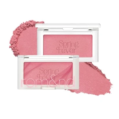 Abbildung von rom&amp;nd BETTER THAN CHEEK S02 LYCHEE CHIPㅣGlow Highlighter RougeㅣGlossy Puder BlushㅣDezent matter Blush für alle HauttypenㅣPack of 1, 3.4g