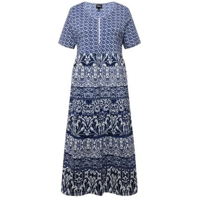 Abbildung von Ulla Popken Freizeitkleid, Damen, Größe: 54/56, Bleu foncé