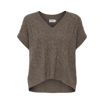 Abbildung von ONLY Onlmelody VEST Strickpullover caribou, Damen, Größe: Large, Caribou