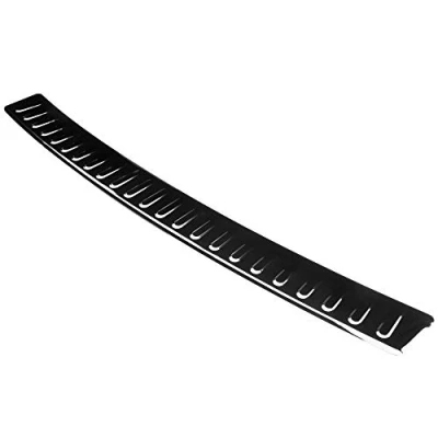 Abbildung von Aroba AR330 BL Edelstahl Schwarz Black Chrome Ladekantenschutz kompatibel mit Volkswagen Sharan BJ. 8.2010 6.2020 passgenau Abkantung Farbe Anthrazit