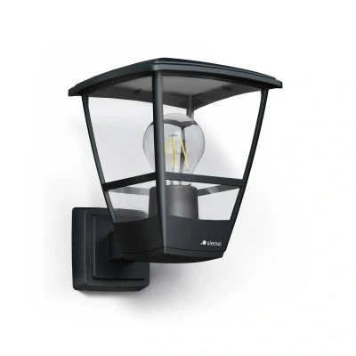 Abbildung von steinel Außen Wandleuchte L 10, ohne Leuchtmittel, Wandlampe, E27, LED, 15 W, schwarz