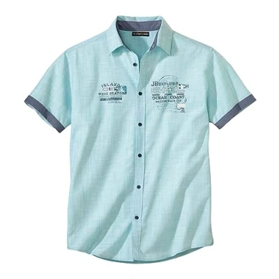 Abbildung von ATLAS FOR MEN Elegantes Hemd im Originalen Style Herren Sommer Kurzarm für Männer In großen Größen erhältlich