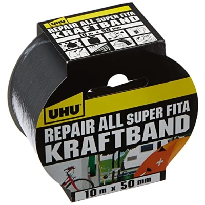 Abbildung von UHU Gewebebänder Repair All Kraftband 50 mm x 10 m silber