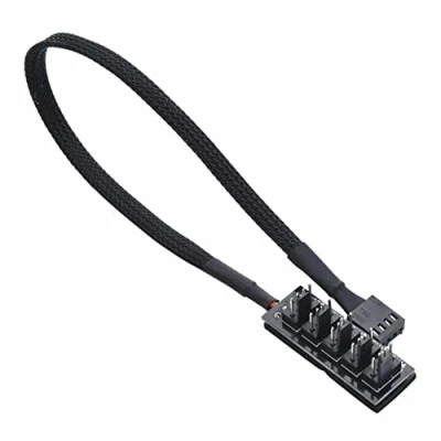 Abbildung von Gelid Solutions 1 zu 4 PWM USB Hub Verbinden Sie Motherboard Lüfterheader mit bis Lüftern, kompatibel Allen 3 und poligen Lüftern