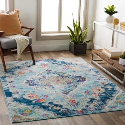 Abbildung von Surya Teppich &quot;Traditional&quot;, rechteckig, Boho Kurzflor Orientteppich, Wohnzimmer, Schlafzimmer