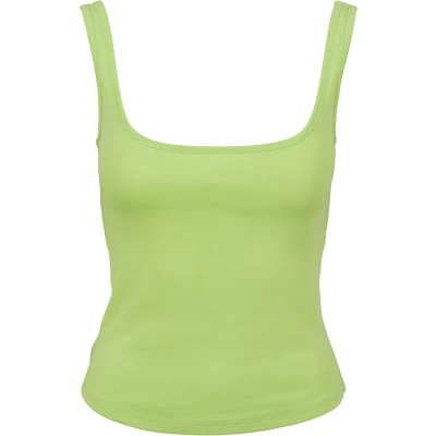 Abbildung von Urban Classics WIDE NECK Top, Damen, Größe: Large, Electriclime