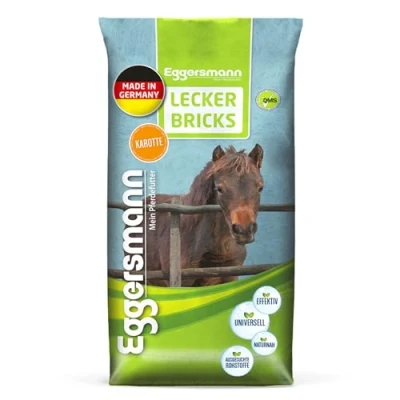 Abbildung von Eggersmann Mein Pferdefutter Lecker Bricks Karotte für Pferde, 1 er Pack (1 x 25 kg)