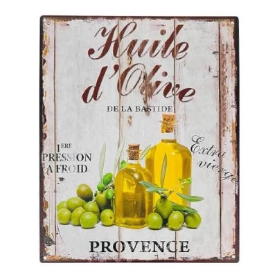 Abbildung von zeitzone Blechschild Huile d`Olive Provence Dekoschild Nostalgie 25x20cm