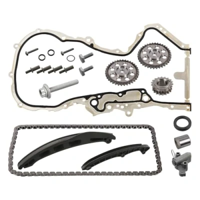 Abbildung von FEBI BILSTEIN 171596 Steuerkettensatz Zahnkette, Kette geschlossen VOLKSWAGEN: Golf 5 Schrägheck, Eos, Variant, SEAT: Leon II Schrägheck