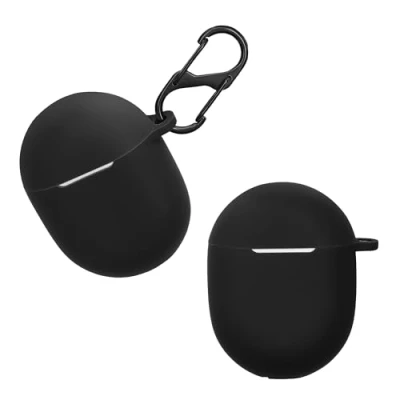 Abbildung von kwmobile Hülle kompatibel mit Google Pixel Buds A Series Kopfhörer Case TPU Silikon Cover Schutzhülle in Schwarz