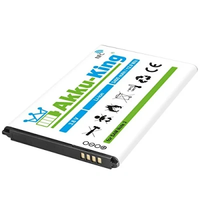 Abbildung von Akku King kompatibel mit Samsung B800BE, B800BK, B800BU Li Ion 3400mAh NFC für Galaxy Note 3 SM N9005, N9002, N9000, N9007