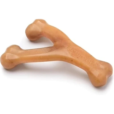 Abbildung von Benebone Wishbone Echter Huhn Medium Langlebiges Hundekauspielzeug für Aggressive Kauer