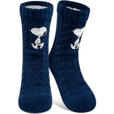 Abbildung von United Labels® Haussocken Peanuts Snoopy Hüttensocken Sherpa Futter Kuschelsocken