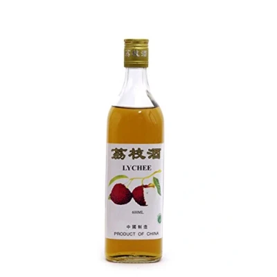 Abbildung von [ 4x 600ml ] CHINA LYCHEE alkoholisches Litschi Getränk Lycheewein 14% Vol. #22 + ein kleiner Glücksanhänger gratis