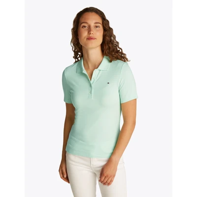 Abbildung von Tommy Hilfiger Poloshirt, Damen, Größe: Large, Opal green
