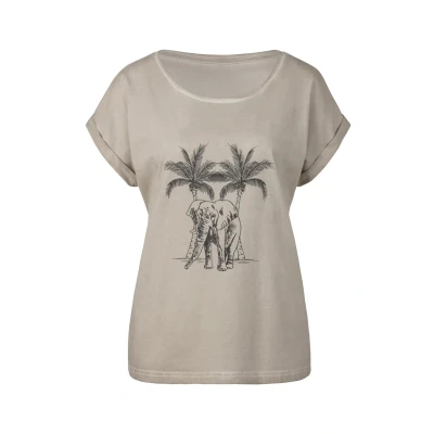 Abbildung von Vivance Tshirt print, Damen, Größe: 40/42, Beige