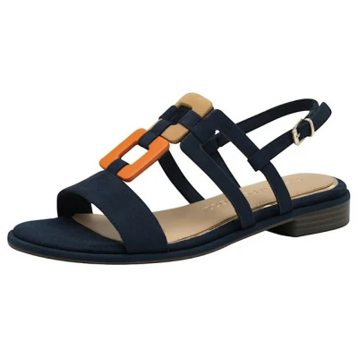 Abbildung von Marco Tozzi Riemensandalette, Damen, Größe: 41, Navy comb Schuhe