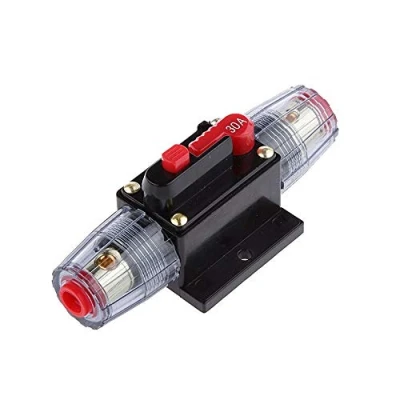Abbildung von Mintice 12V 30A Automotor Audio Inline Leistungsschalter Sicherungshalter Schutz Stereo Sicherung zurücksetzen