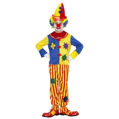 Abbildung von W WIDMANN MILANO Party Fashion Kinderkostüm Clown, Oberteil und Hose, Harlekin, Zirkus, Spaßvogel, Faschingskostüme