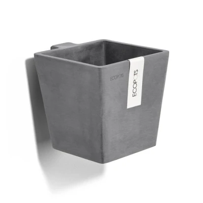 Abbildung von Ecopots Manhattan 15 cm grau Hängender Blumen /Pflanzkasten