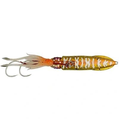 Abbildung von Savage Gear Swim Squid Inchiku 9cm (120g) Gold Glow Meeres kunstkoeder