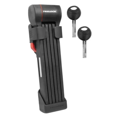 Abbildung von TRELOCK Faltschloss FS 480 COPS X Press Twin. Länge 100cm. schwarz