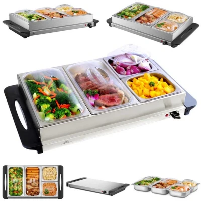 Abbildung von STEINBORG Speisenwärmer SB 6020, Edelstahl,BPA frei,Cool Touch Griffe,300 Watt