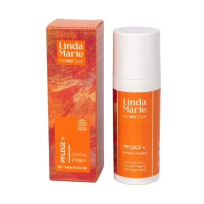 Abbildung von Linda Marie PROBIOTIQUE Pflegecreme + 50ml Intensive Pflege für anspruchsvolle Haut zertifizierte Bio Naturkosmetik vegan &amp; ohne Mikroplastik