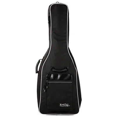 Abbildung von Rocktile Westerngitarrentasche 4/4 gepolstert mit Rucksackgarnitur Gigbag für Westerngitarre schwarz