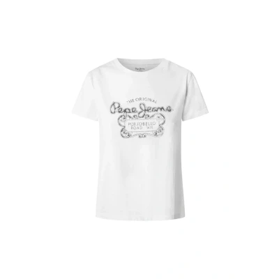 Abbildung von Pepe Jeans Damen Rosabella T Shirt, weiß, M