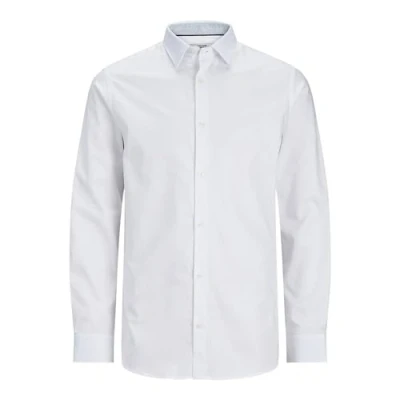 Abbildung von JACK&amp;JONES Herren JPRBLANORDIC Detail Shirt L/S Langarmhemd, White/Fit:Comfort FIT, S