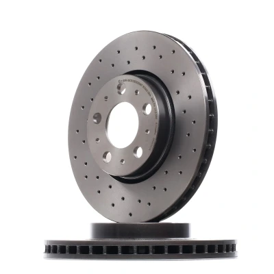 Abbildung von BREMBO XTRA LINE 09.8633.1X Bremsscheibe 286 26 5 gelocht/innenbel. beschichtet hochgekohlt mit Schrauben VOLVO: V70 2, S60 I, I