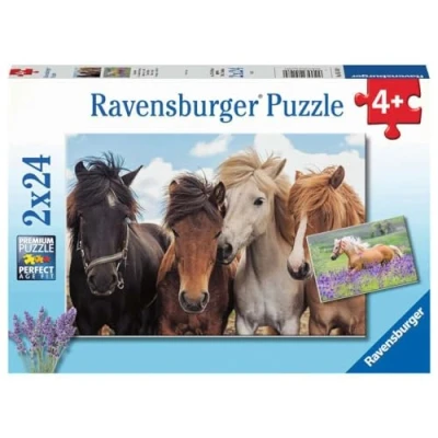 Abbildung von Ravensburger Puzzle Kinderpuzzle 05148 Pferdeliebe für Kinder..., 24 Puzzleteile