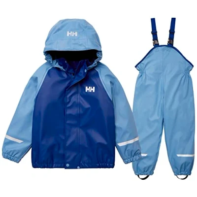 Abbildung von Helly Hansen Unisex Kinder K Bergen Fleece Pu Rainset 2.0 Wanderhose, Marineblau, 2
