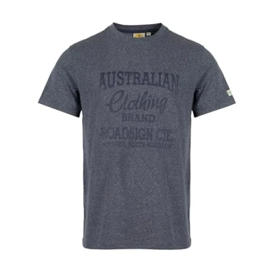 Abbildung von ROADSIGN australia Herren T Shirt im Melange Design für Moderne, unkomplizierte Freizeit Styles Navy 2XL