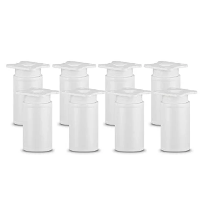 Abbildung von sossai® Möbelfuß Runde Schrankfüße, 4er &amp; 8er Set, höhenverstellbar, (8 St), Farbe: Weiß