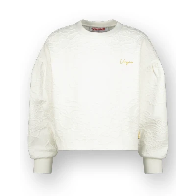 Abbildung von Vingino Narinne Sweatshirt für Kinder, Größe: 116, Macroon white