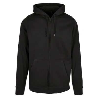 Abbildung von Build Your Brand Herren Basic Zip Hoody Kapuzenpullover, Black, 4XL