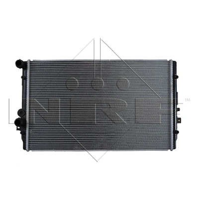 Abbildung von NRF EASY FIT 58334 Kühler, Motorkühlung Aluminium 645 406 32 mit Dichtring Kühlrippen gelötet VOLKSWAGEN: Golf 4 Variant, Schrägheck