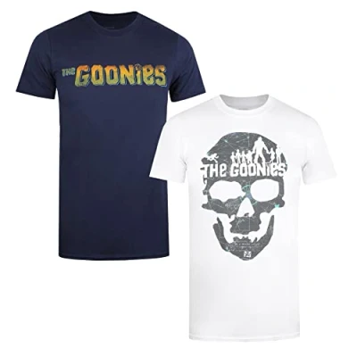 Abbildung von The Goonies Herren Skull Pack a T Shirt, Multi, L (2er