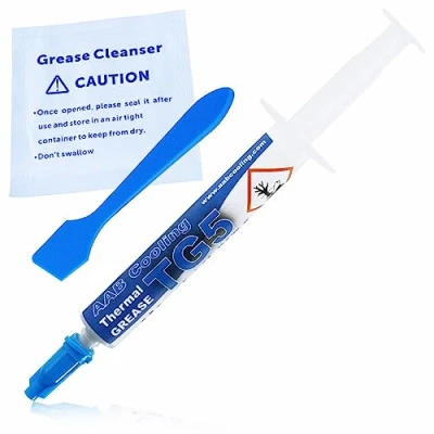 Abbildung von AABCOOLING Thermal Grease 5 4g Hochleistungs 12,5W/mK Wärmeleitpaste mit Silber Hoher Wärmeleitfähigkeit für Alle CPU PC Kühler Lüfter Prozessor, Wasserkühlung, Paste, Wärmeleitpad 12.5 W/mK