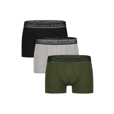 Abbildung von Bamboo Basics 3 PACK Panties, Herren, Größe: Small, Schwarz grau grün