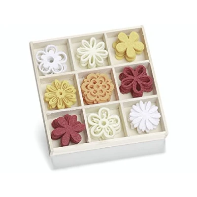 Abbildung von Filzbox Ornament Blume 45er